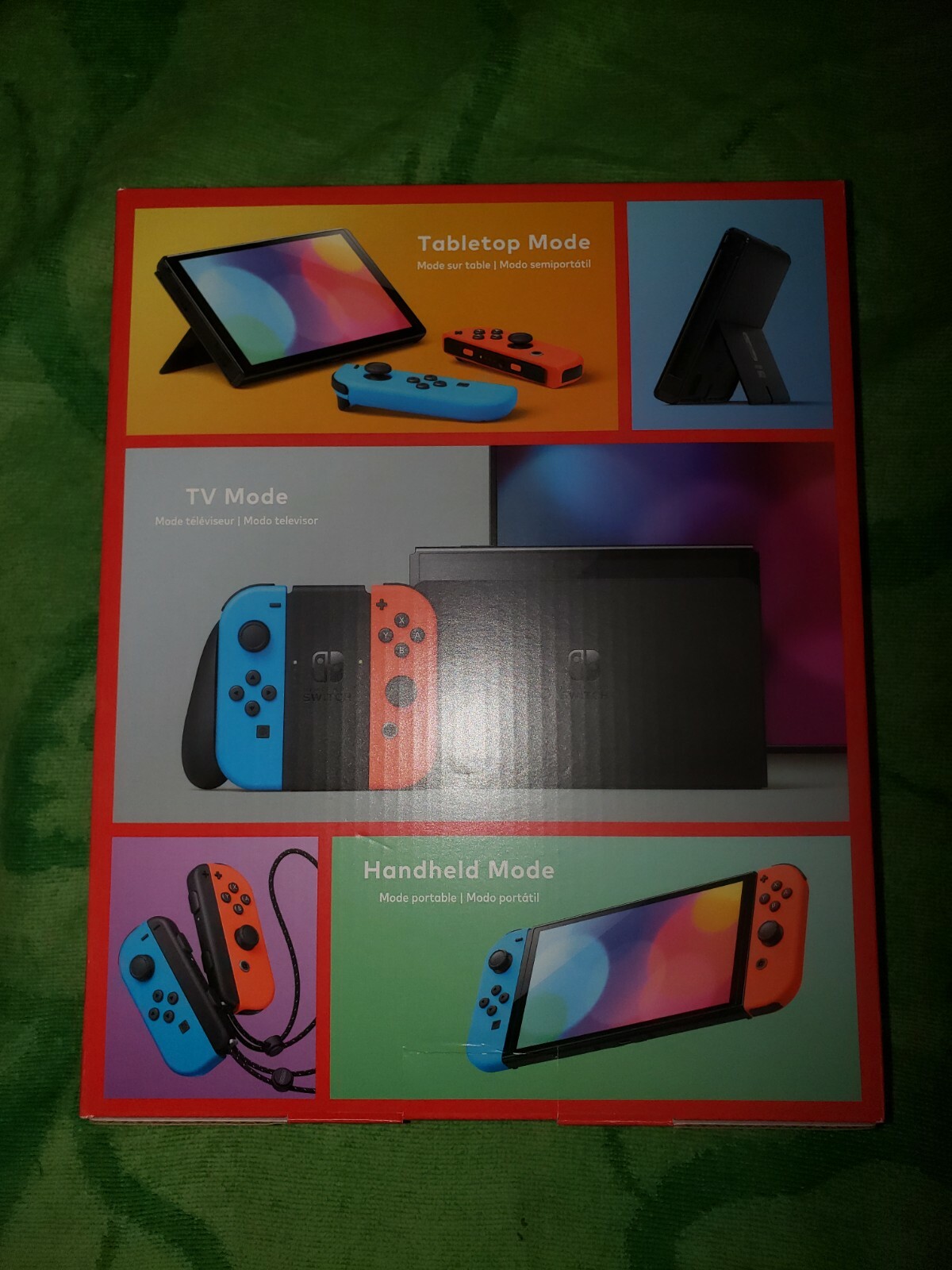 Nintendo Switch OLED Model HEG-001 Handheld Console – 64GB – Red/Black/Neon -New