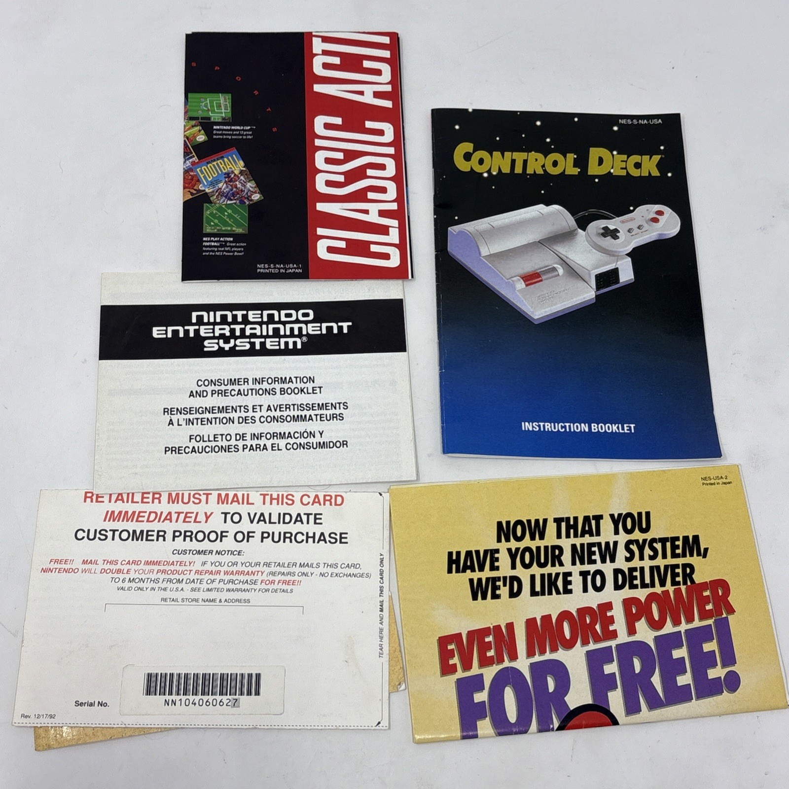 Nintendo NES Top Loader 101 Console System CIB Tested Control Deck Serial Number