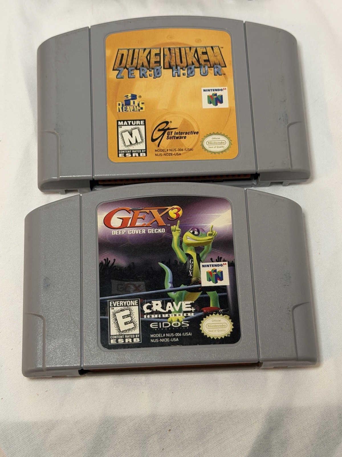 Nintendo 64 Console Game Bundle Hercules Mario Gex Perfect Dark Duke Nukem N64
