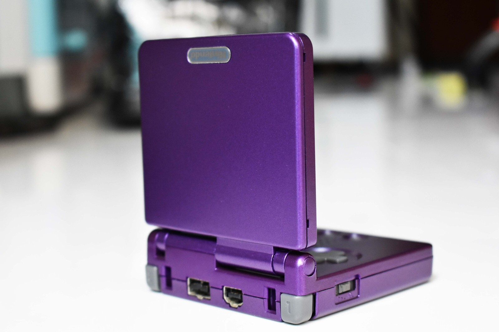 Backlit IPS LCD GBAsp Mod Nintendo Gameboy Advance SP Grape Purple