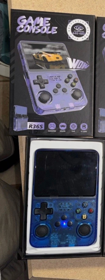Blue R36S 64GB Open Source Emulation Handheld Video Game Console 20503 Games