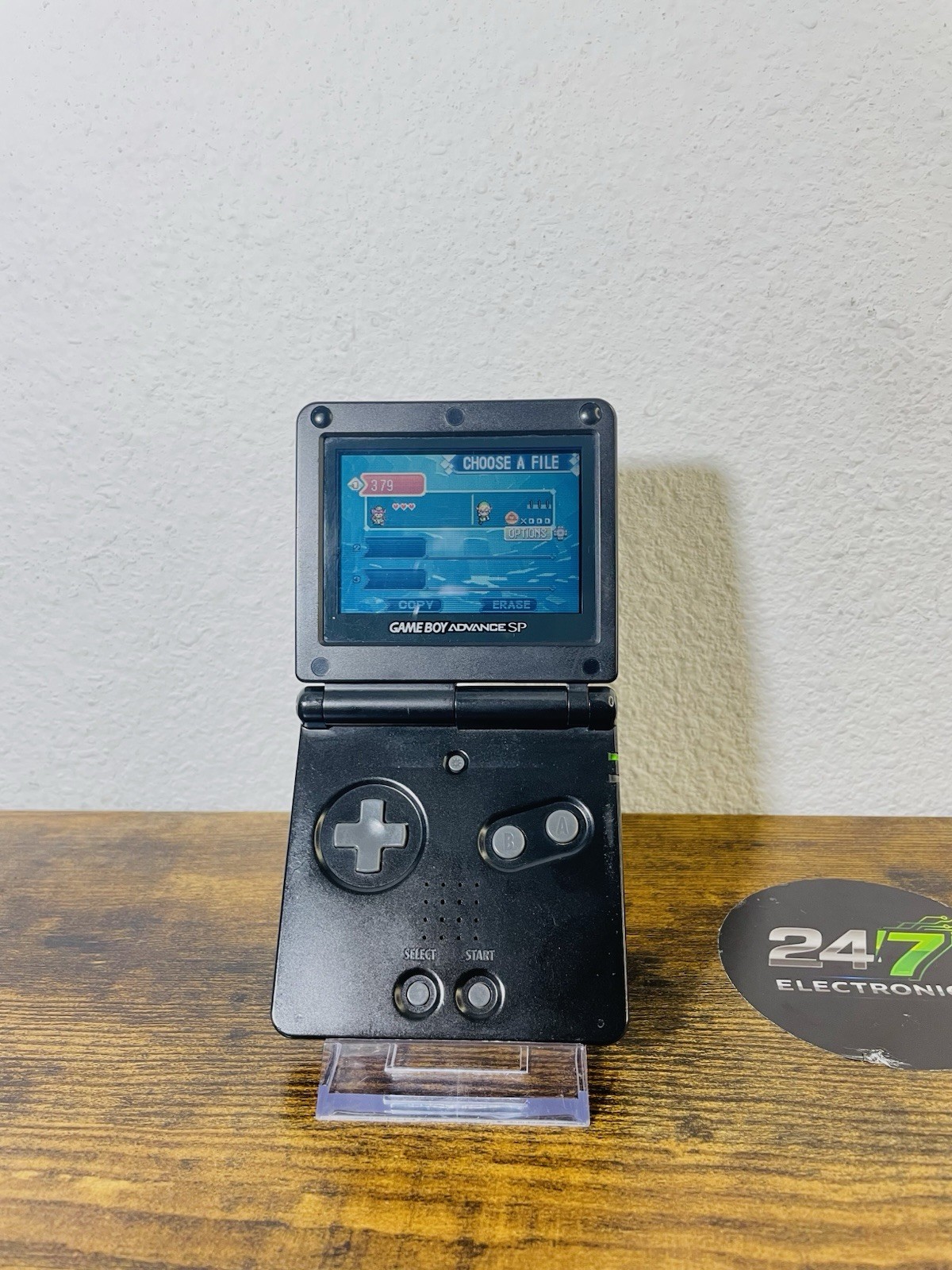 GameBoy Advance SP AGS-001 Black Nintendo Handheld System Region Free TESTED