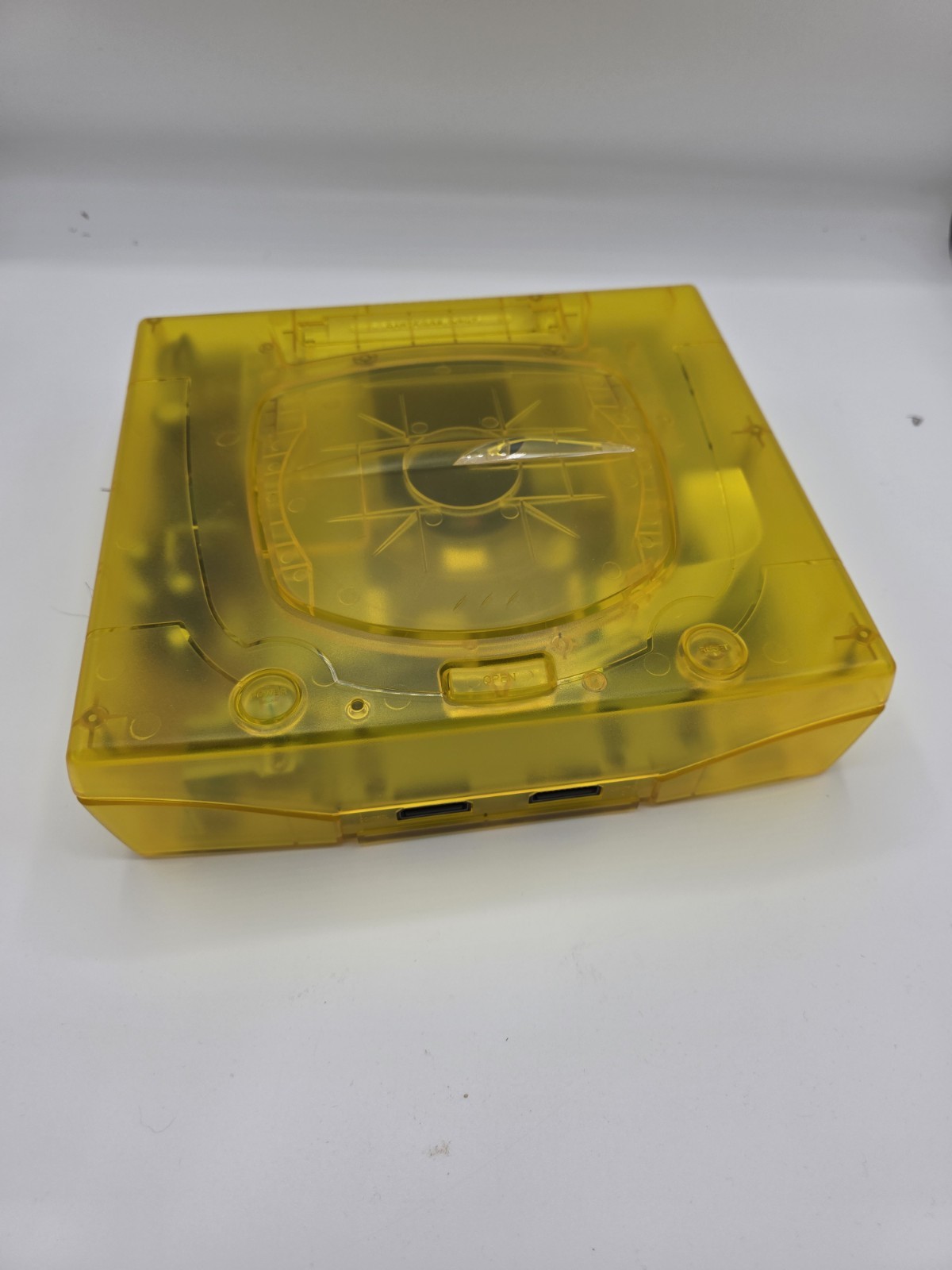 Sega Saturn Japanese Model 2 Fenrir FRAM Full Recap Blue LED 64g SD Card Yellow
