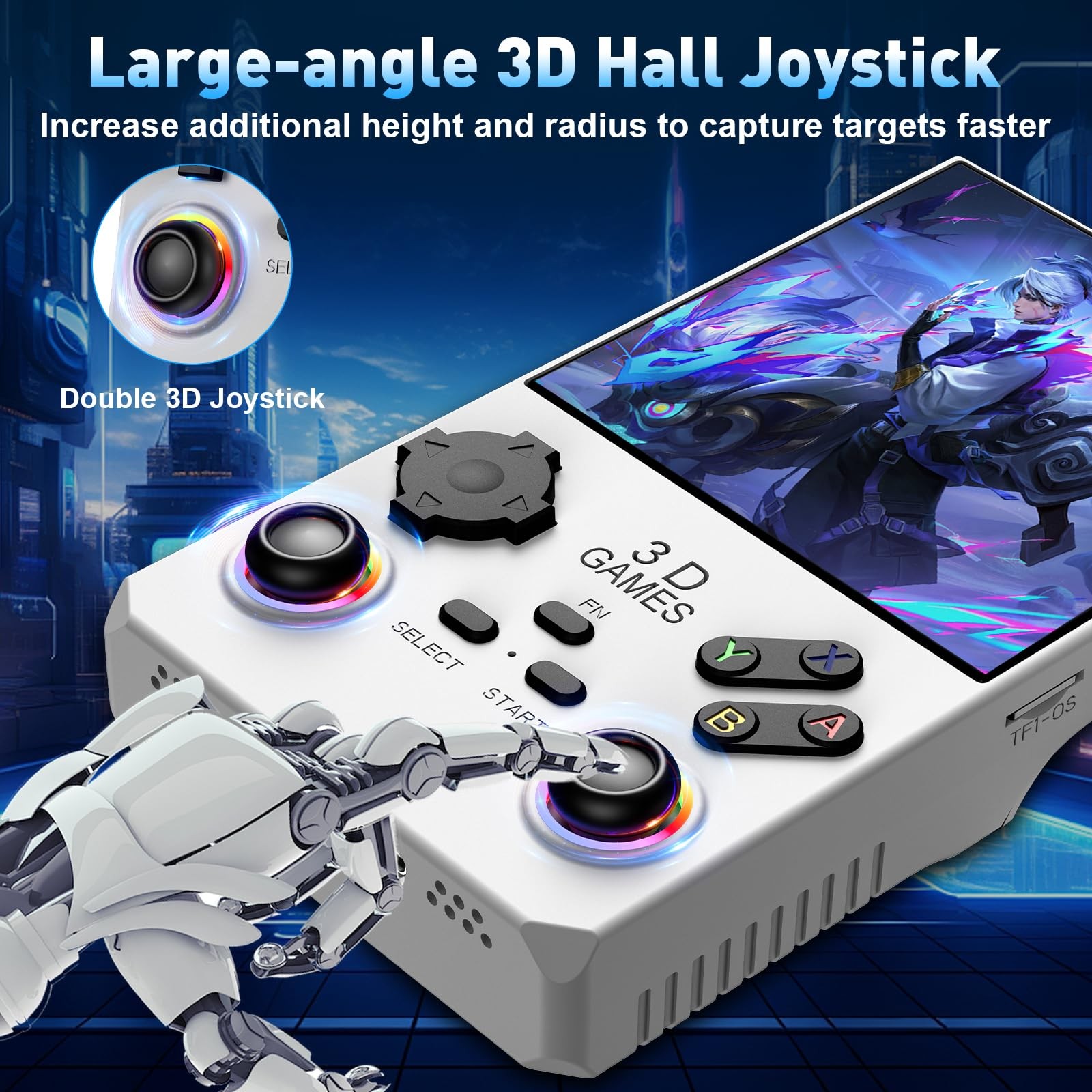 Hugawello R40 MAX handheld device, 40000 in 1 high-definition gaming mini vid…