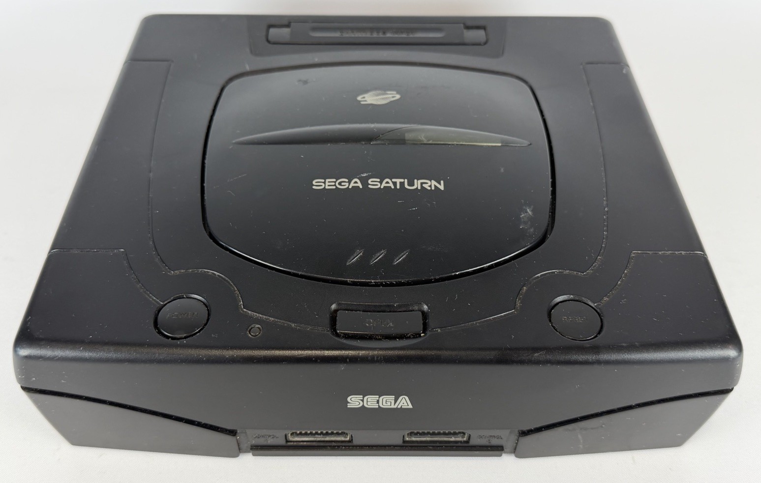 SEGA SATURN BLACK VIDEO GAME CONSOLE MK-80000A *TESTED & WORKING*
