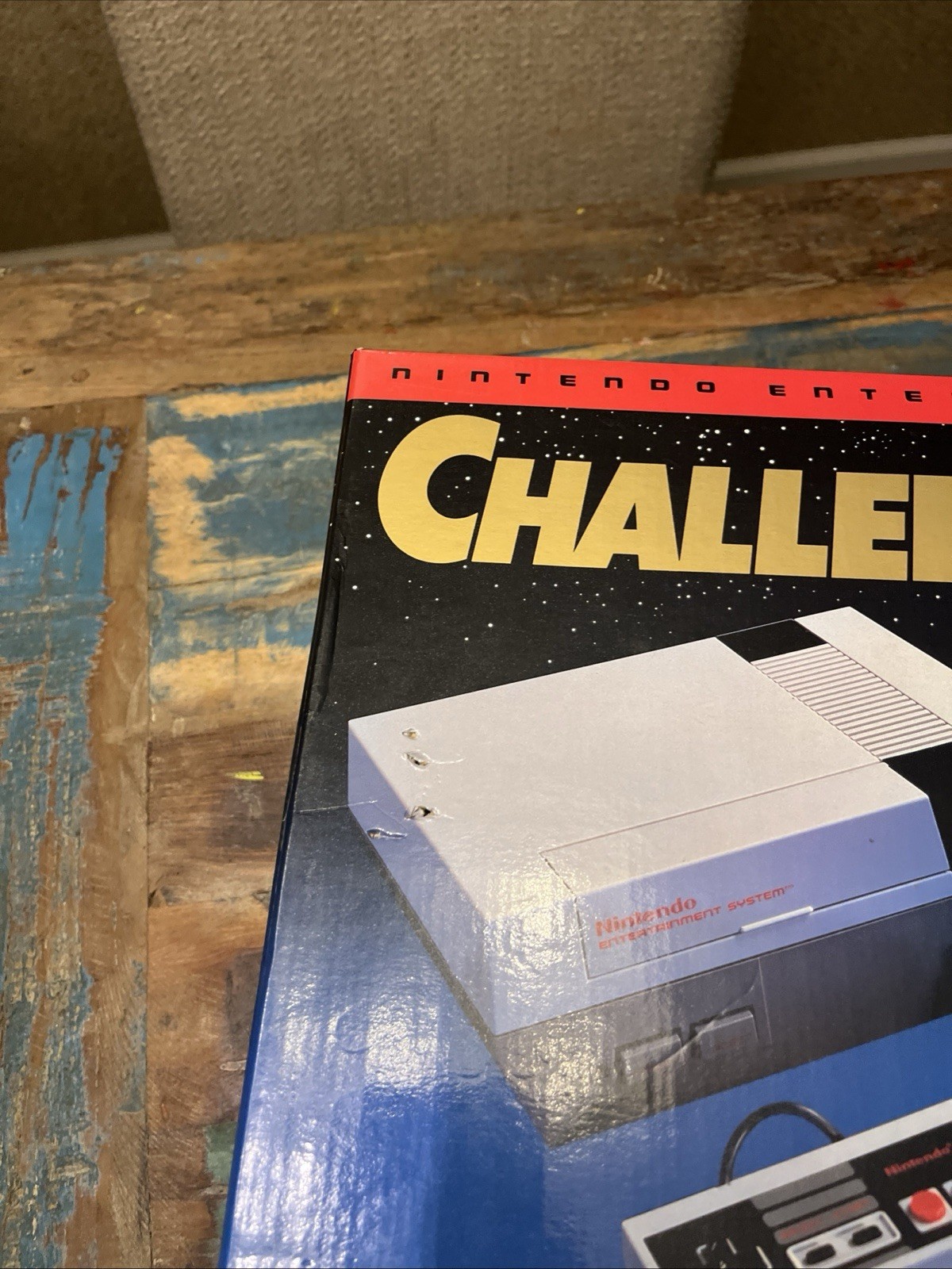 Nintendo NES Console Challenge Set Complete Very Nice Shape Mario 3 WOW !!
