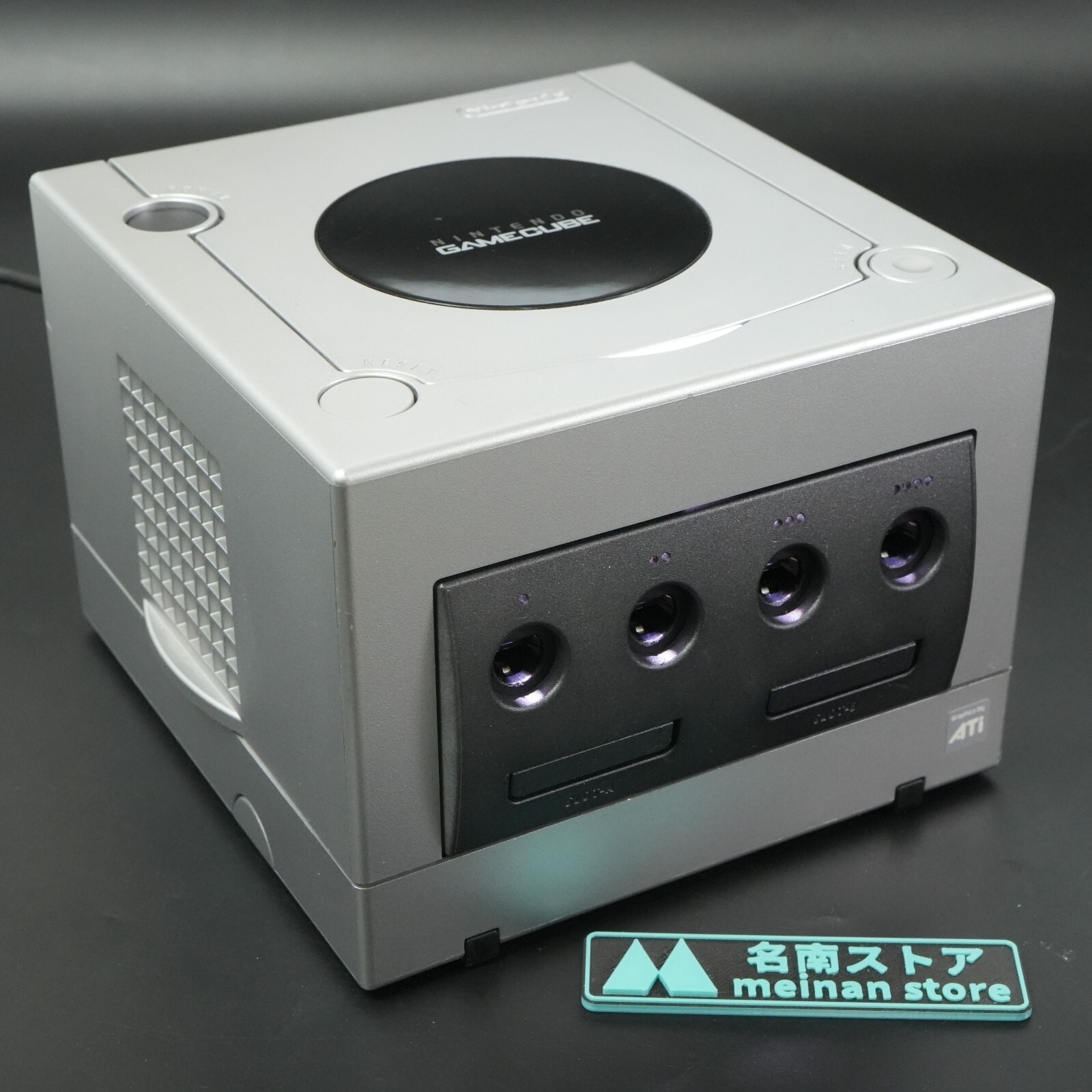 Nintendo GameCube Silver Console NTSC U-C/J Region Switch & Purple LED MOD JAPAN