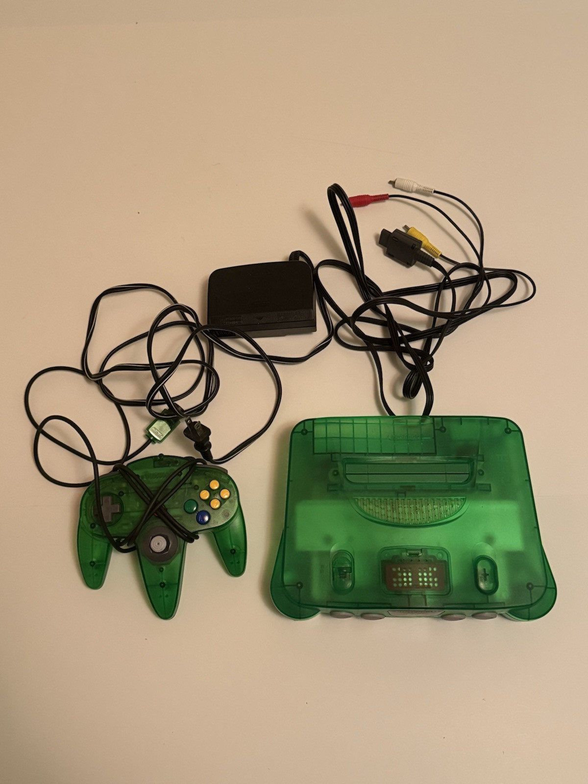 Nintendo 64 Jungle Green Console Great Condition Very Clean!!