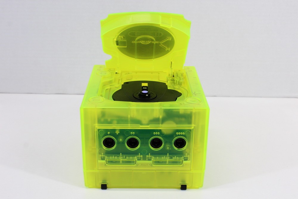 Nintendo Gamecube Console Clear Transparent Yellow NTSC-U/C DOL-101 GC RGB LED