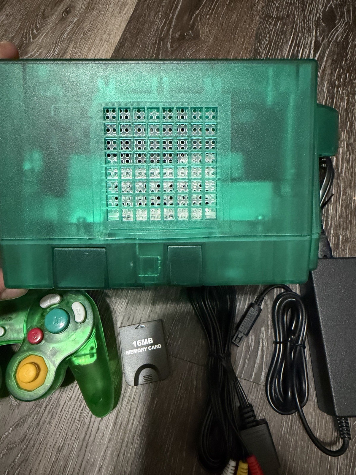 🔥 Nintendo GameCube – Translucent Emerald Green , Recapped, Bundle ‼️