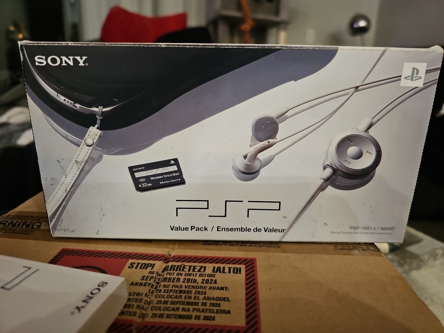 Sony PSP 1001 K/98500 Value Pack Empty Box & Manual Only No PSP Handheld Console
