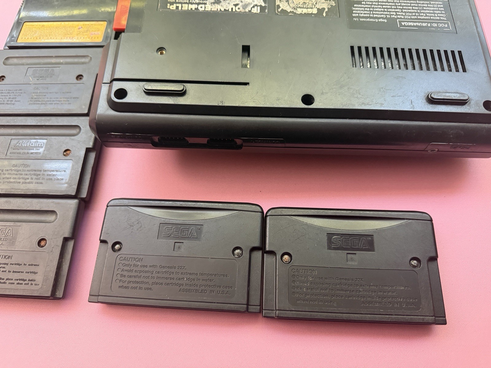 SEGA Genesis Model 1 UNTESTED with 32X Games Genie Console
