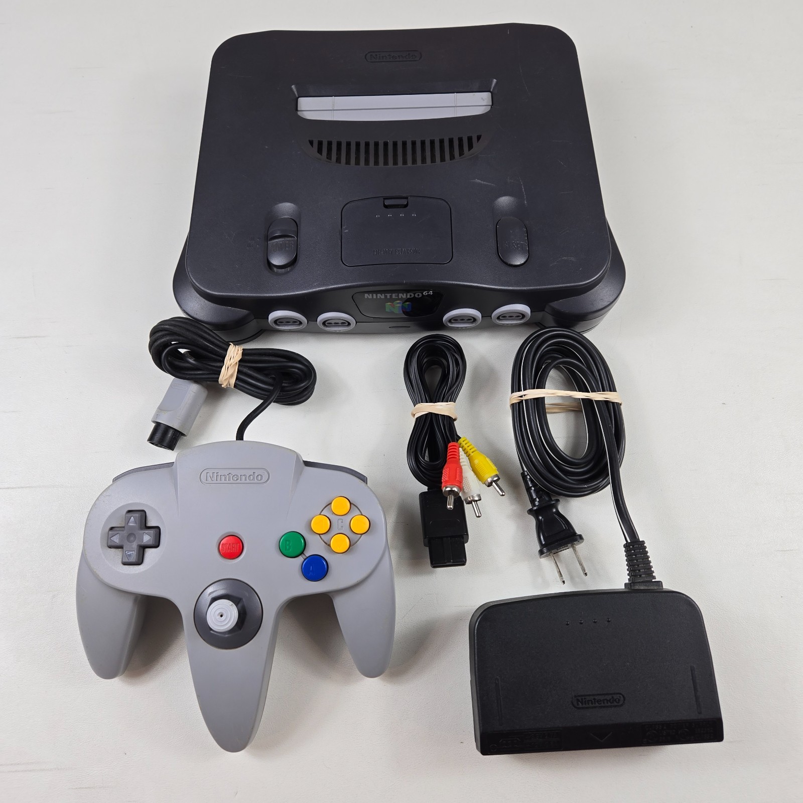 Nintendo 64 N64 Console w/ Controller OEM Original & Cables Complete Tested