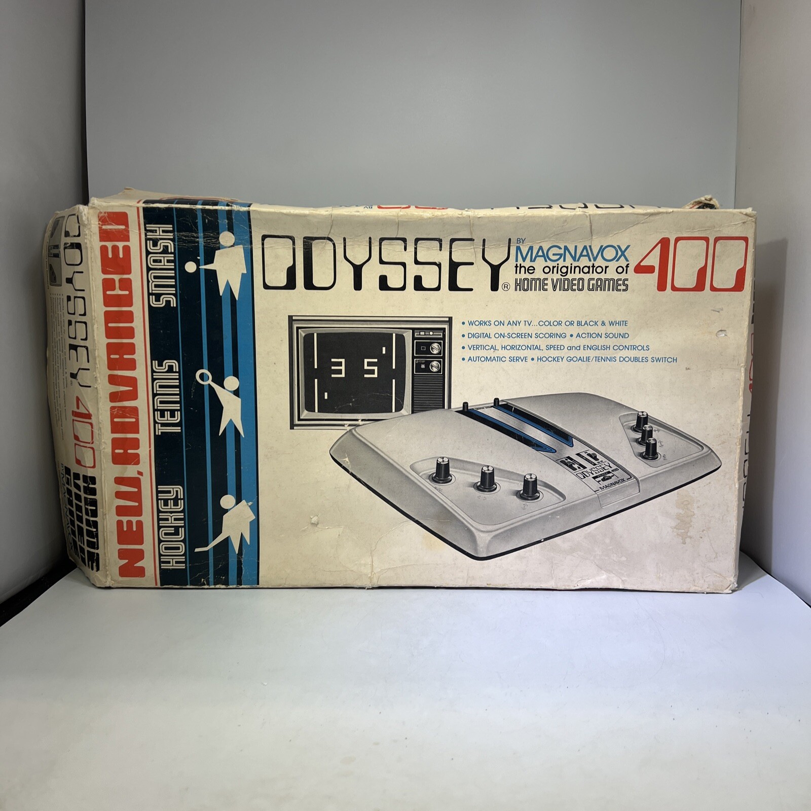 Vintage Odyssey 400 By Magnavox Home Video Game Console Box DMG