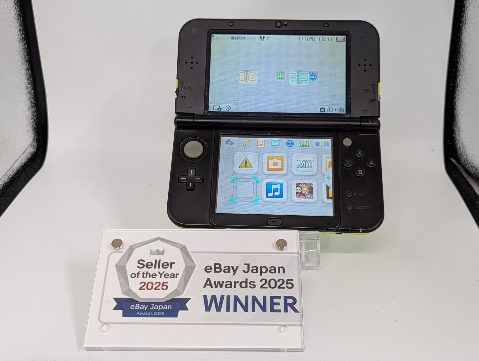 B6970 Nintendo new 3DS LL XL console Lime Green x Black Japan fx