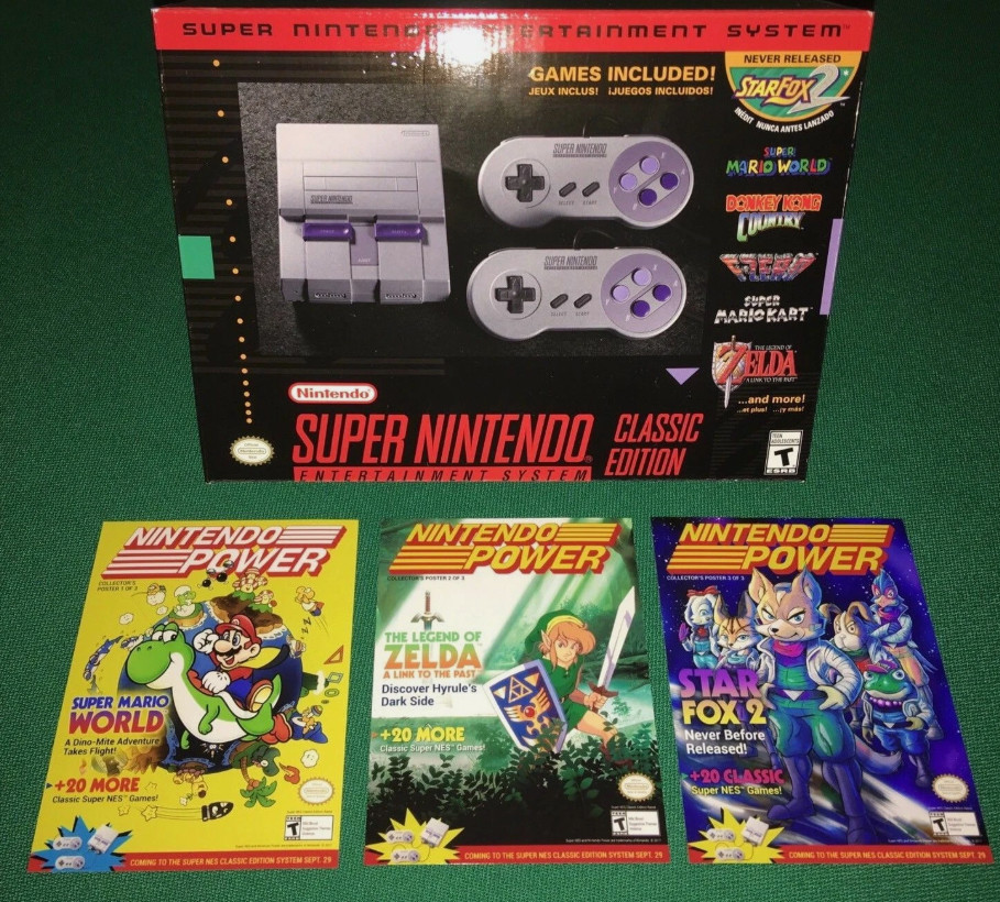Usa-Nintendo – Super Nintendo Classic Edition – Mini Game Console – Sealed