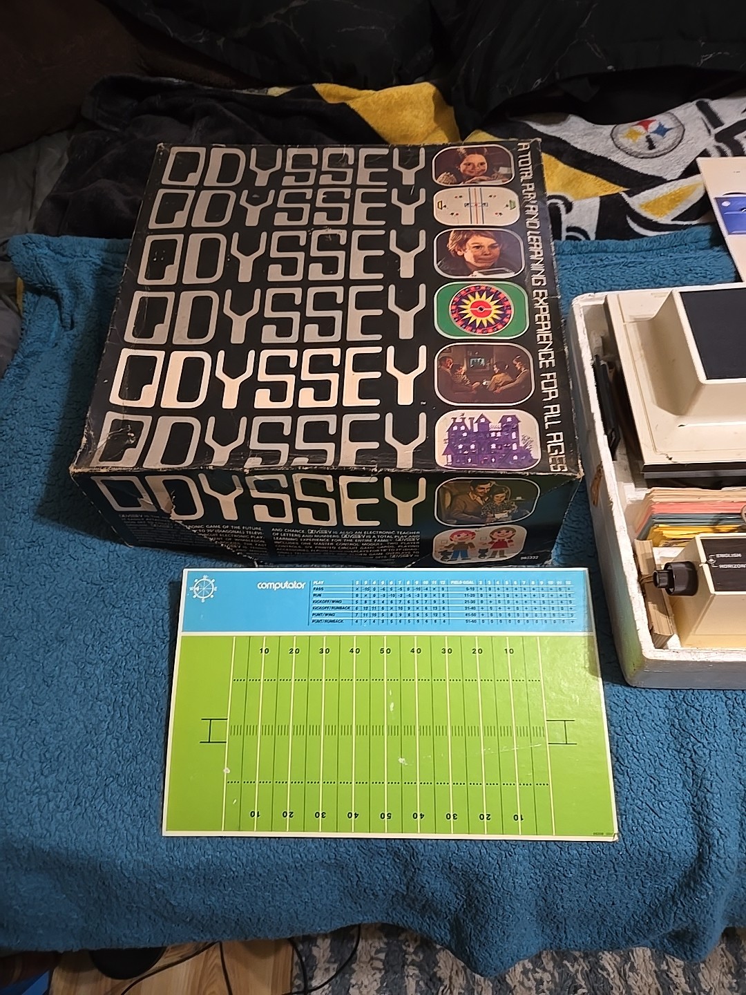 1972 Magnavox Odyssey with Games, Cards, And Controller Vintage Console Complete