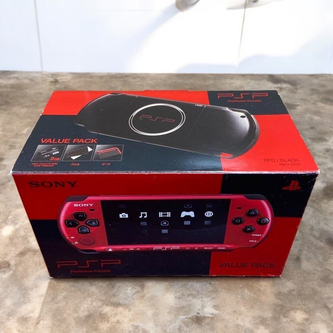 PSP3000 Value Pack Black Red Used, Working Condition, Good Quality From Japan