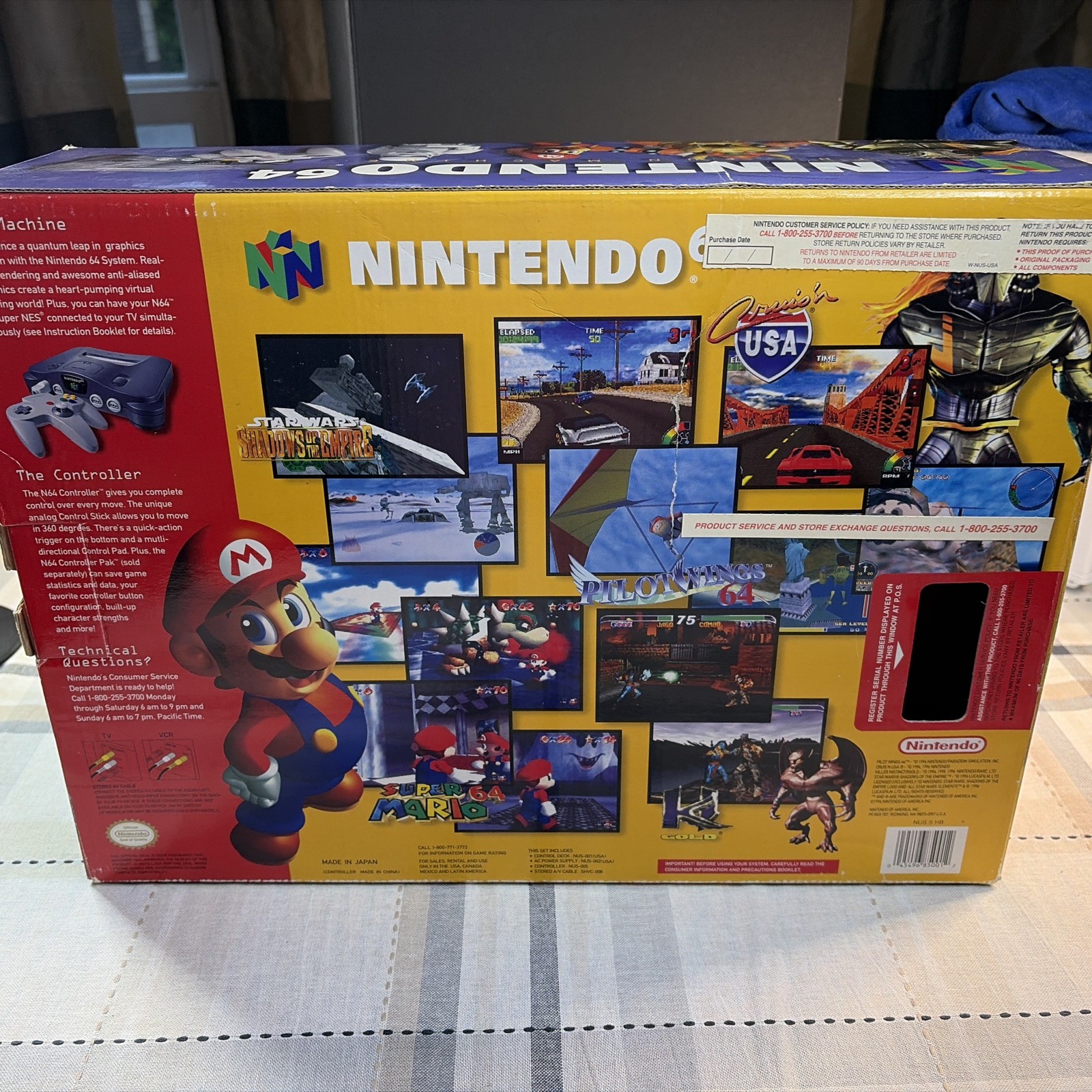 Nintendo 64 System N64 Console OEM CIB T&W W/Collectors Protective Cover – CLEAN