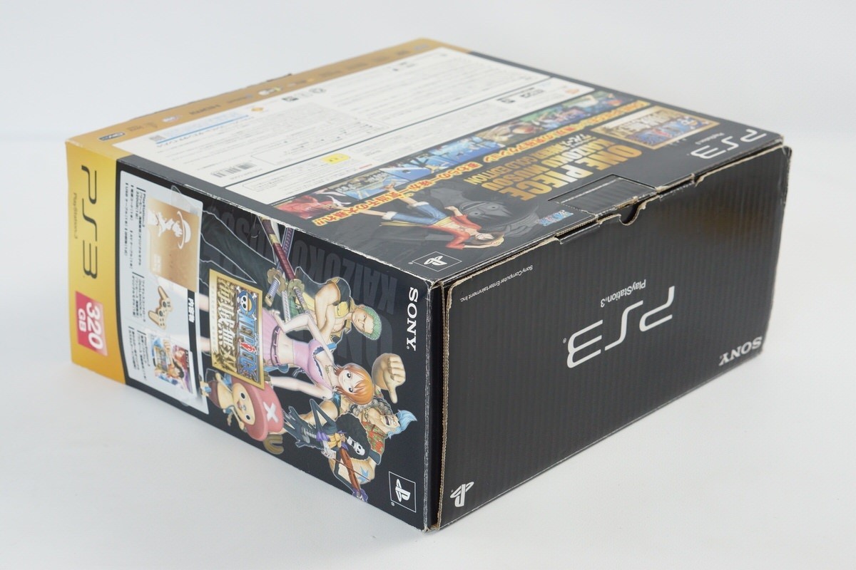PS3 Playstation3 ONE PIECE GOLD Console CECH-3000B 320GB Tested System 68