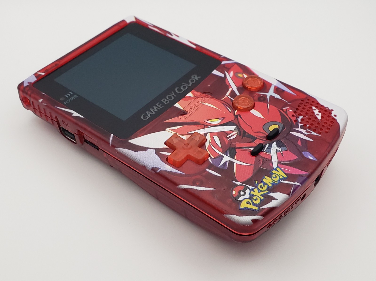 Laminated OLED Screen – Scizor Game Boy Color w/ Case – New Speaker, Recapped