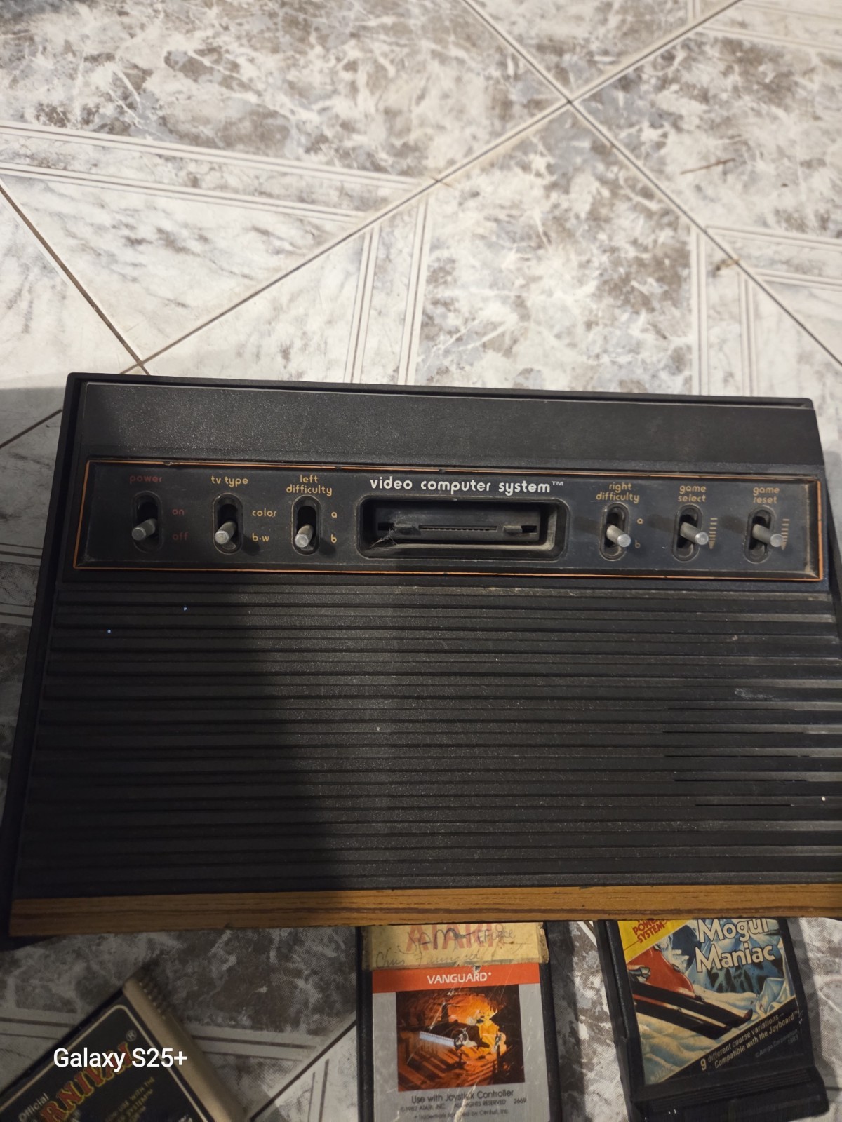 Atari 2600 Home Console Black Brown w/ Joystick, Manual, 13 Game Cartridges