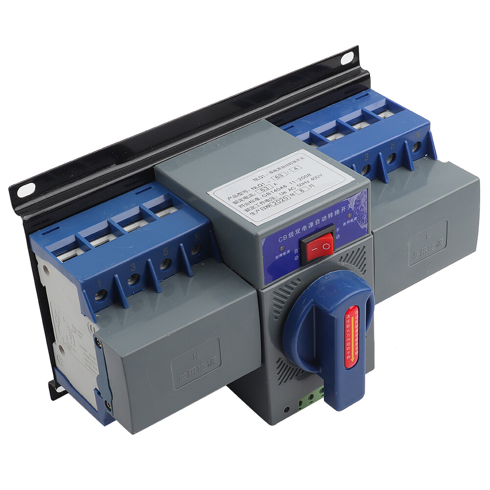 1pc Mini 63A 4P Dual Power Automatic Transfer Switch