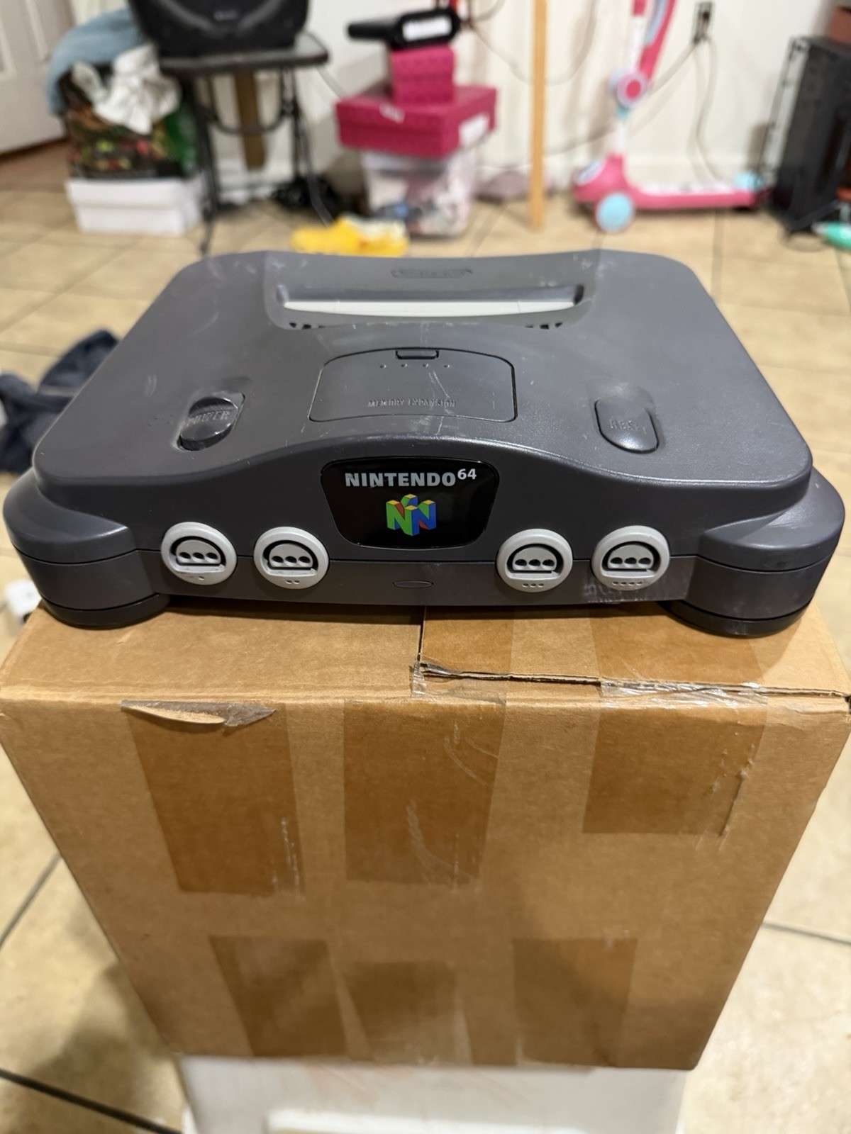 Nintendo 64 N64 Console Bundle w/ 2 Controllers, Super Mario 64 & HDMI Adapter