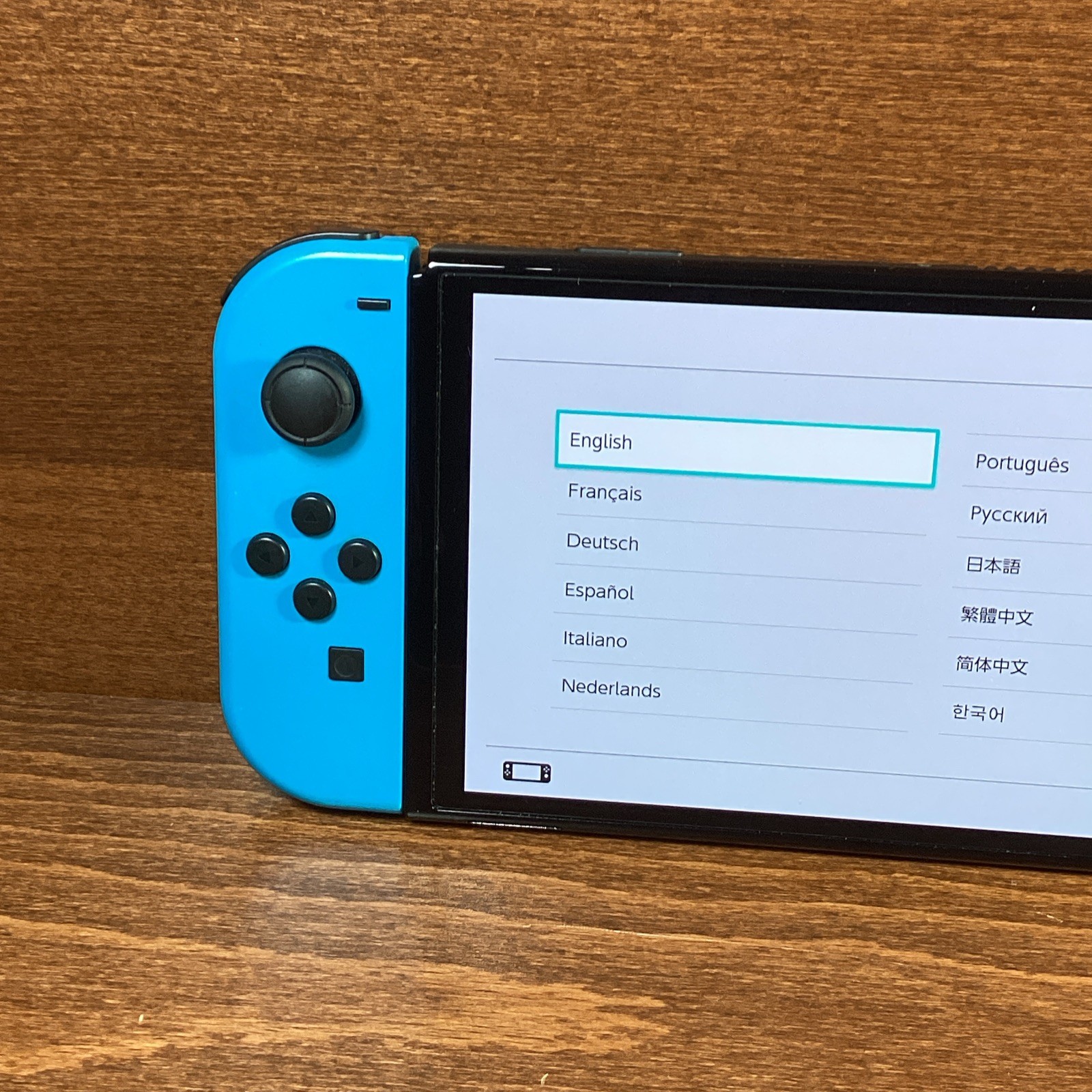 Nintendo Switch OLED Model HEG-001 Handheld Console – 64GB – Red & Blue