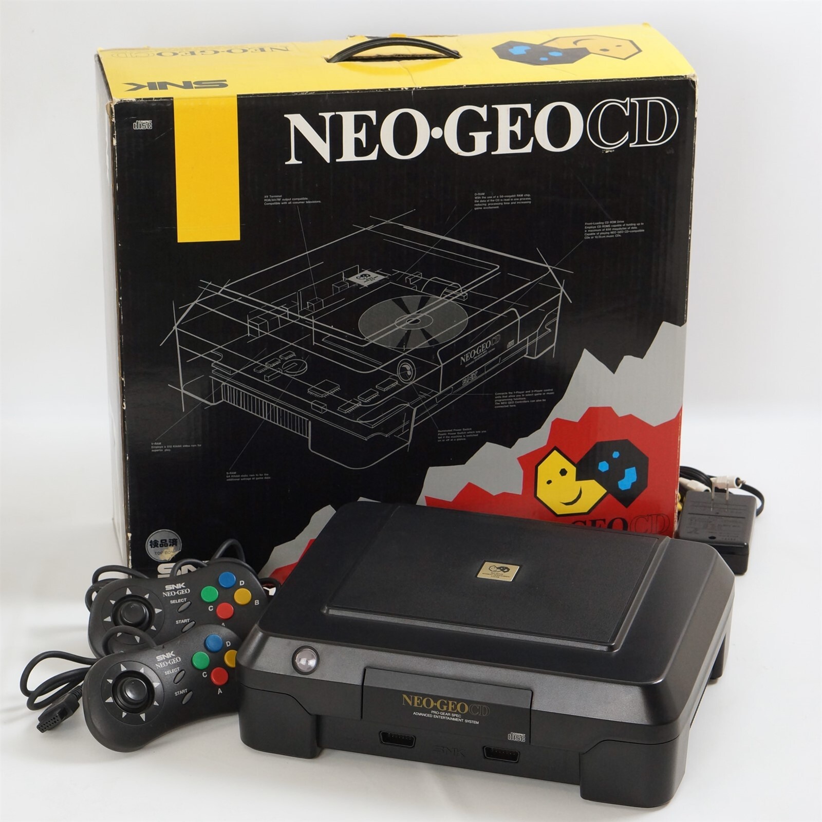NEO GEO CD Front Loading Console SNK -New Rubber Belt- Tested System NTSC-J 3753
