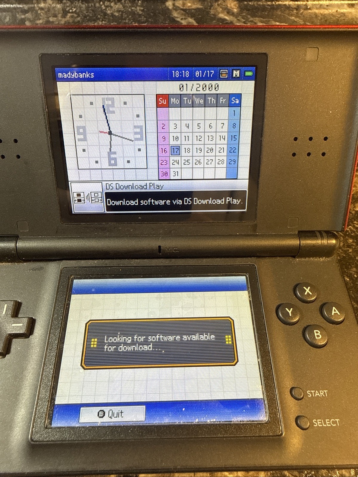 Nintendo DS Lite Authentic Console Crimson Handheld System – Red/Black Tested
