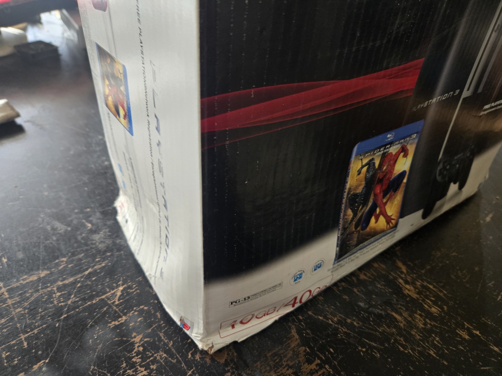 BOX ONLY PlayStation 3 Limited Edition Spider-Man 3 Damaged Box