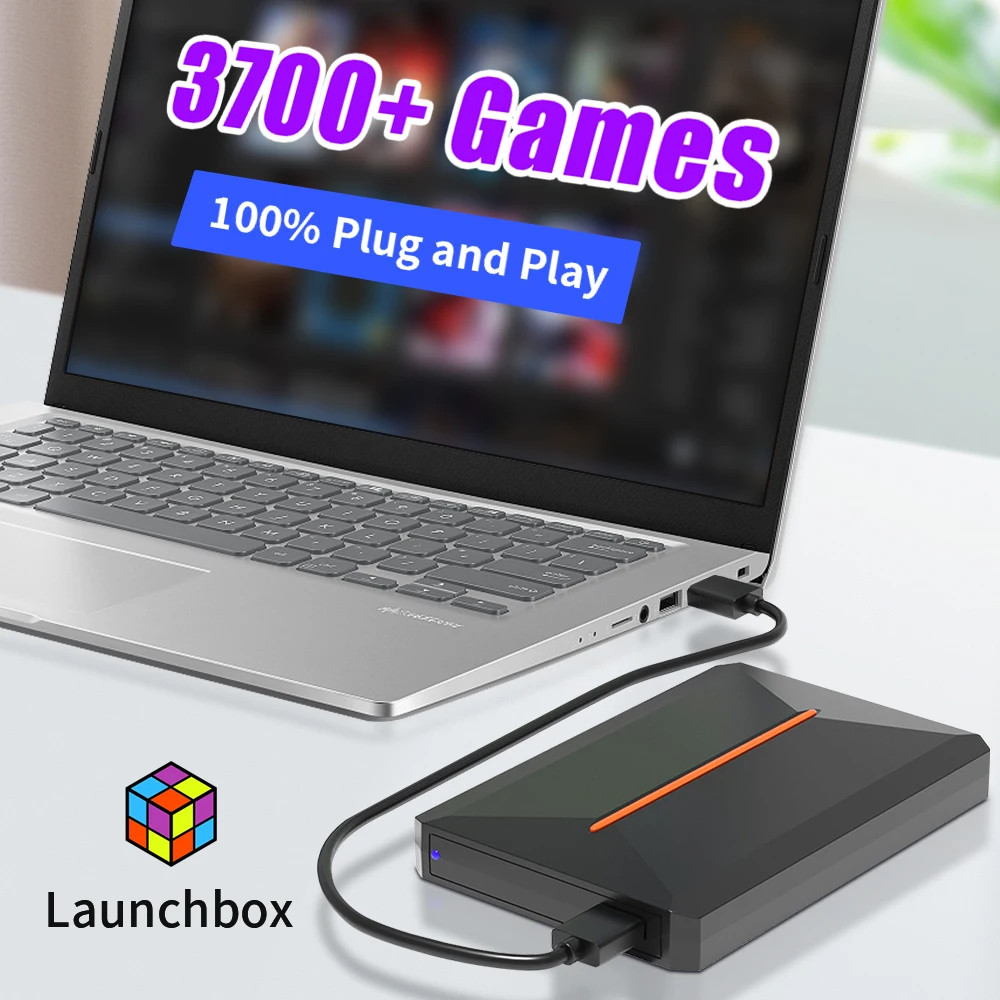 Reproduction Portable Gaming HDD Console with 3760+ Games
