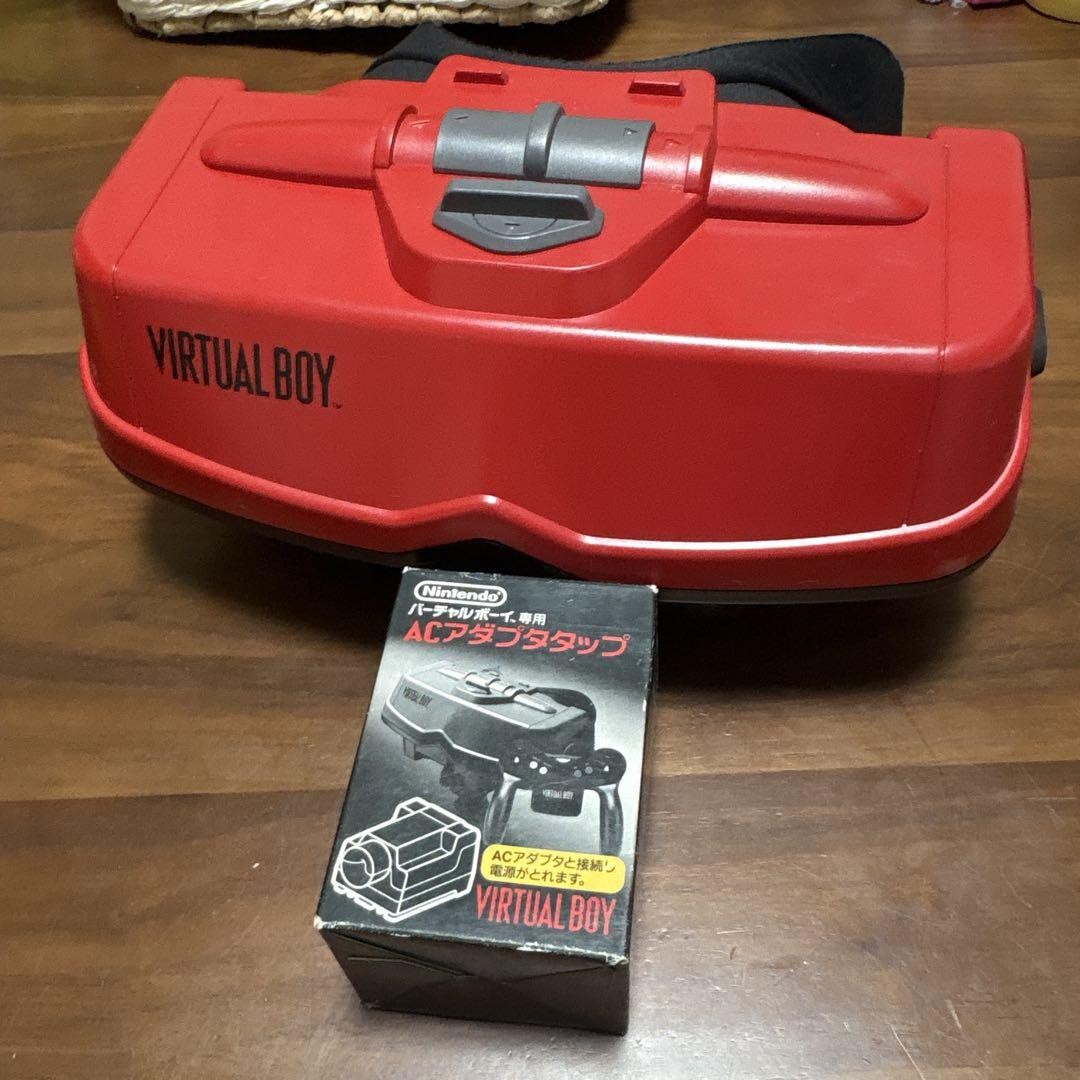 Nintendo Virtual Boy VUE-001 Console With AC Adapter Tap Set VUE-011