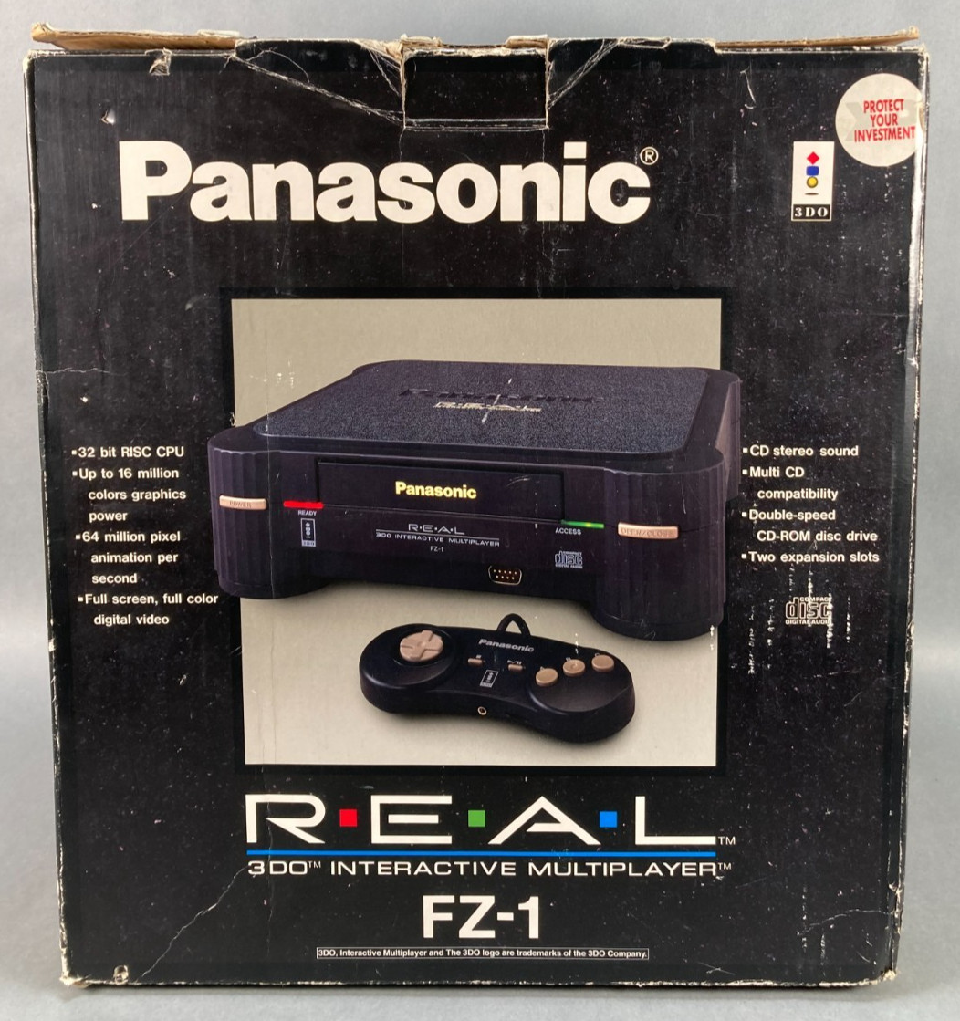 Panasonic 3DO FZ-1 Console W/Box, Cords, Controller & Games (TESTED WORKING)