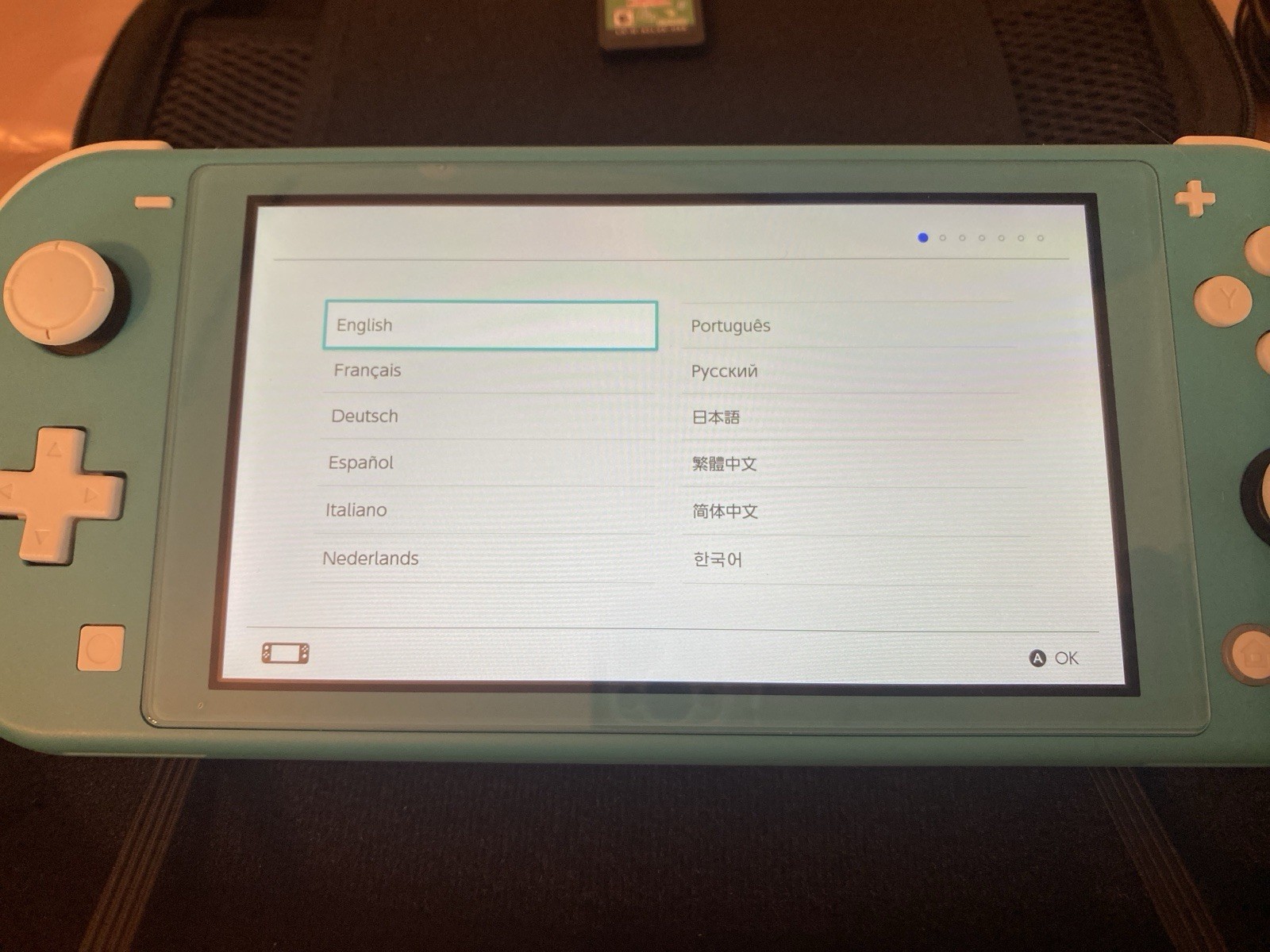 Nintendo Switch Lite Turquoise Handheld Console Case /Charger /Big Brain Game