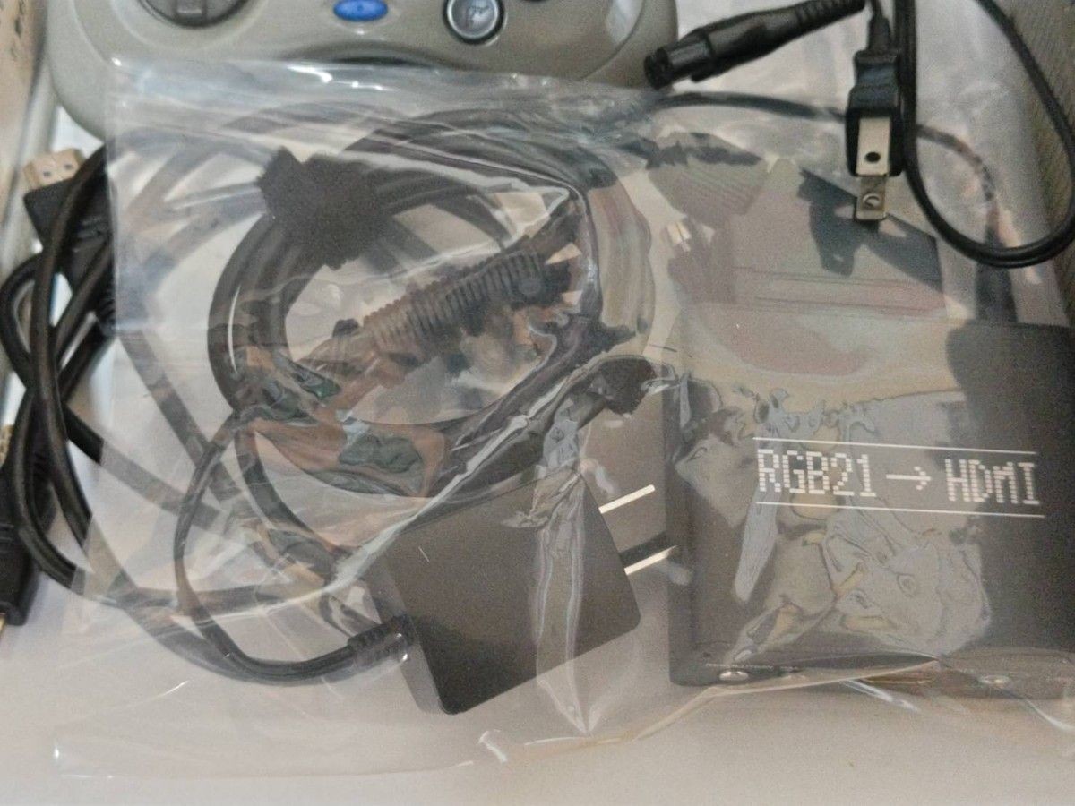 Sega Saturn Console Power Memory RGB HDMI Converter Tested Japan