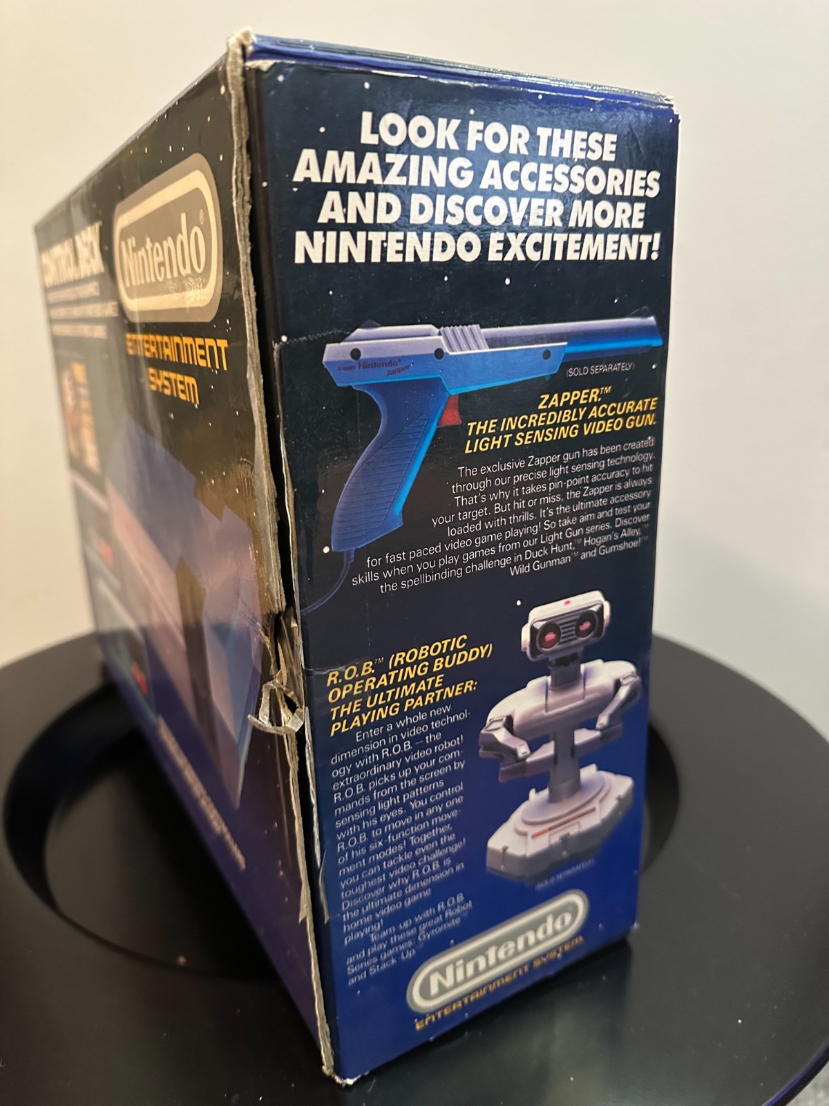 Nintendo NES Control Deck Console Super Mario Bros Bundle BOX ONLY