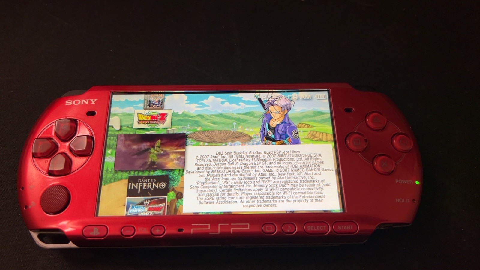 Sony PSP 3000 Handheld Console Red Please Read Description ￼