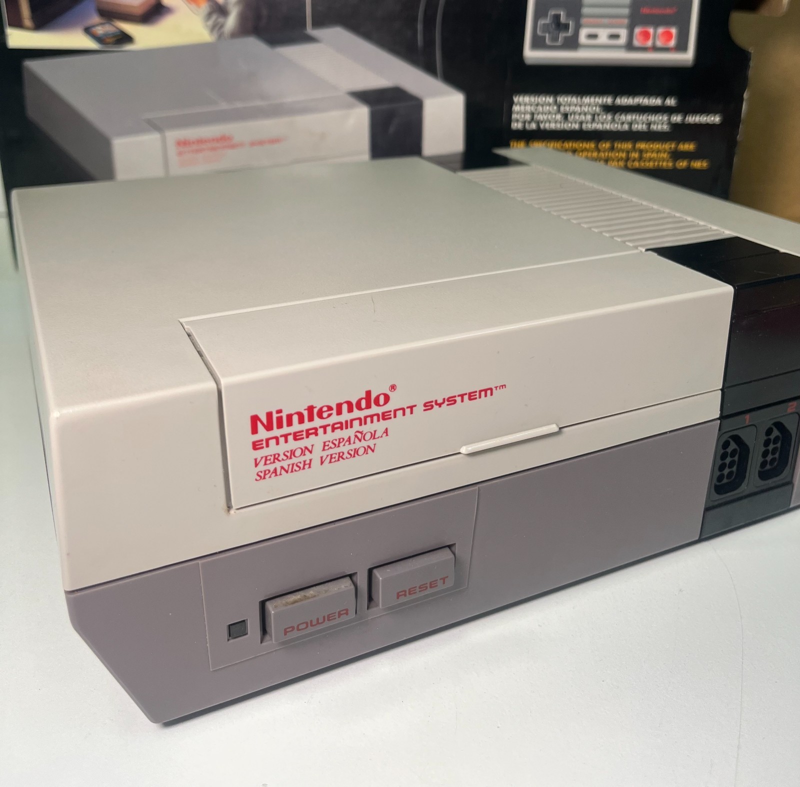 NINTENDO NES CONTROL DECK PAL B SPANISH CONSOLE NES-S-CD-ESP-3 BOXED TESTED