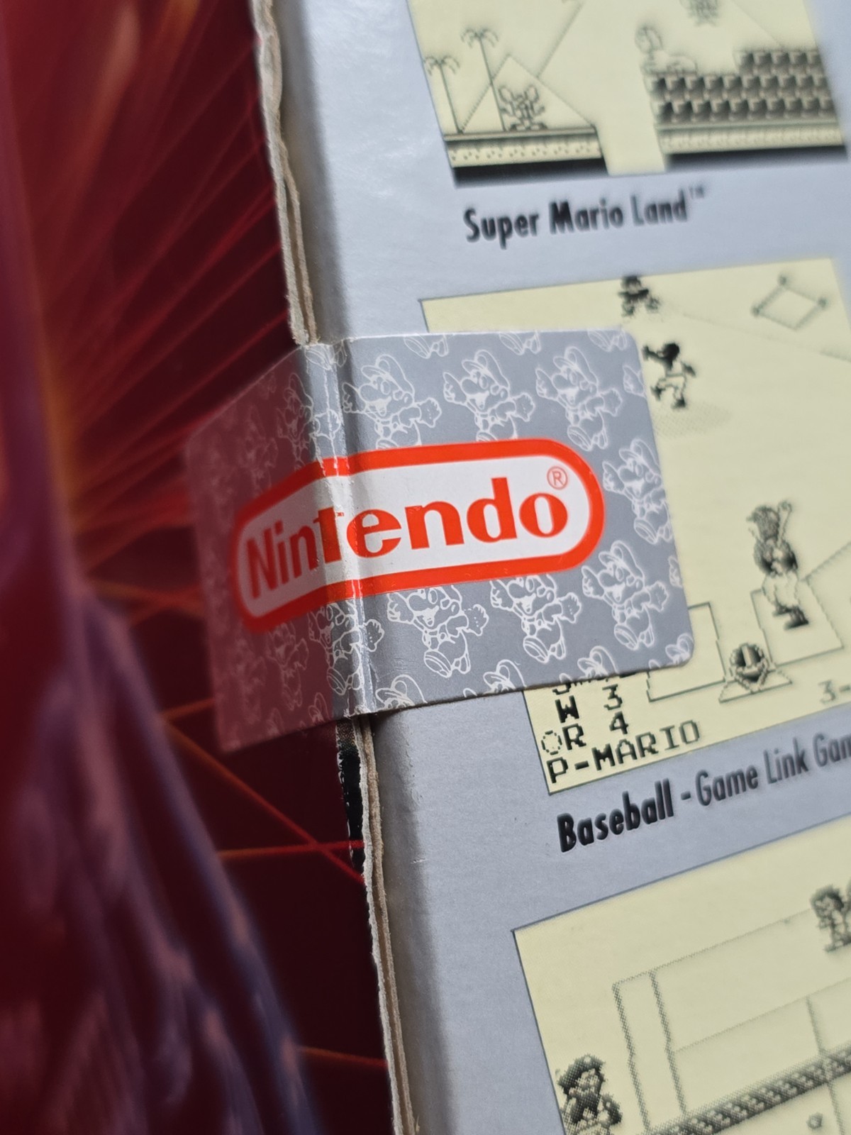 Original Nintendo Game Boy DMG-01 Box Tray Insert Paperwork No Handheld System