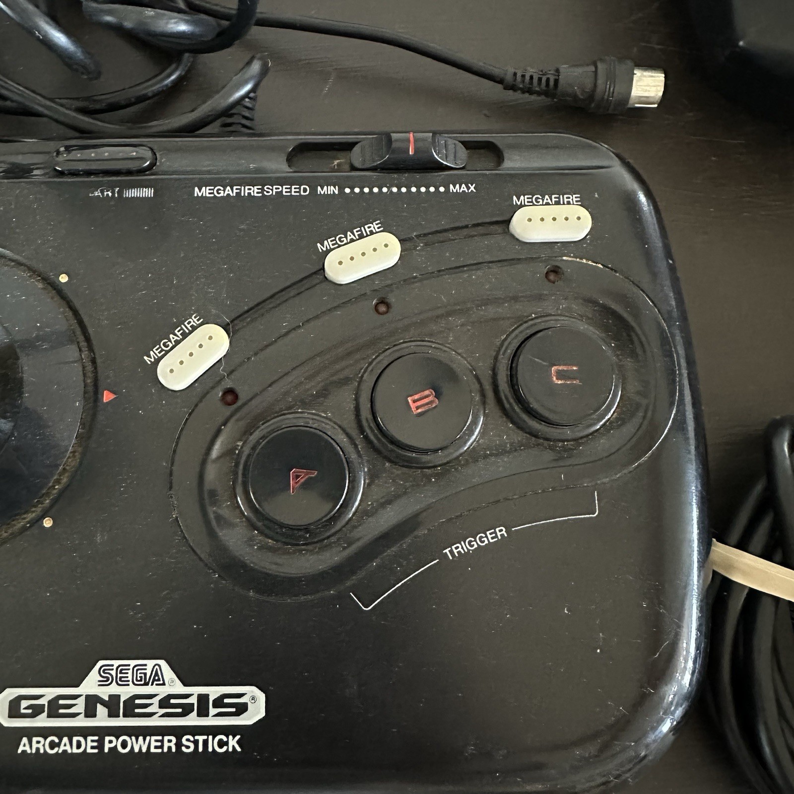 Sega Genesis MK-1631 Console TESTED w/1 Controller & Cable Arcade Joystick