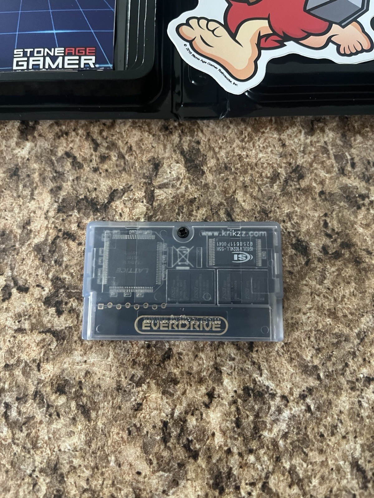 EverDrive GBA X5 Mini Smoke Gray Stone Age Gamer Deluxe Edition (No SD Card)
