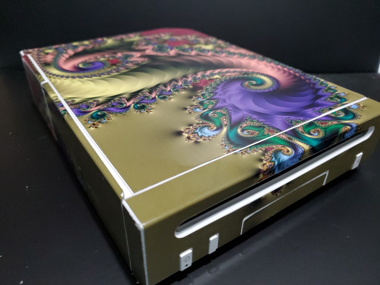 Nintendo Wii Console Only With Design Wrap. Plays Gamecube Games