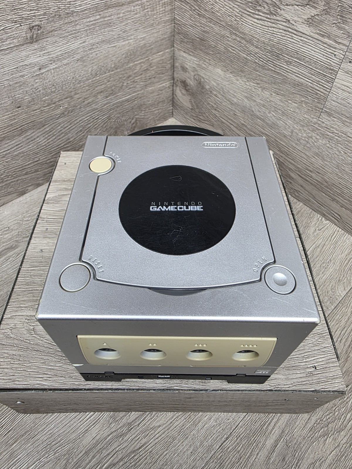 Nintendo GameCube Silver Bundle w/ Gameboy Player No Disc Console Tested Read!!