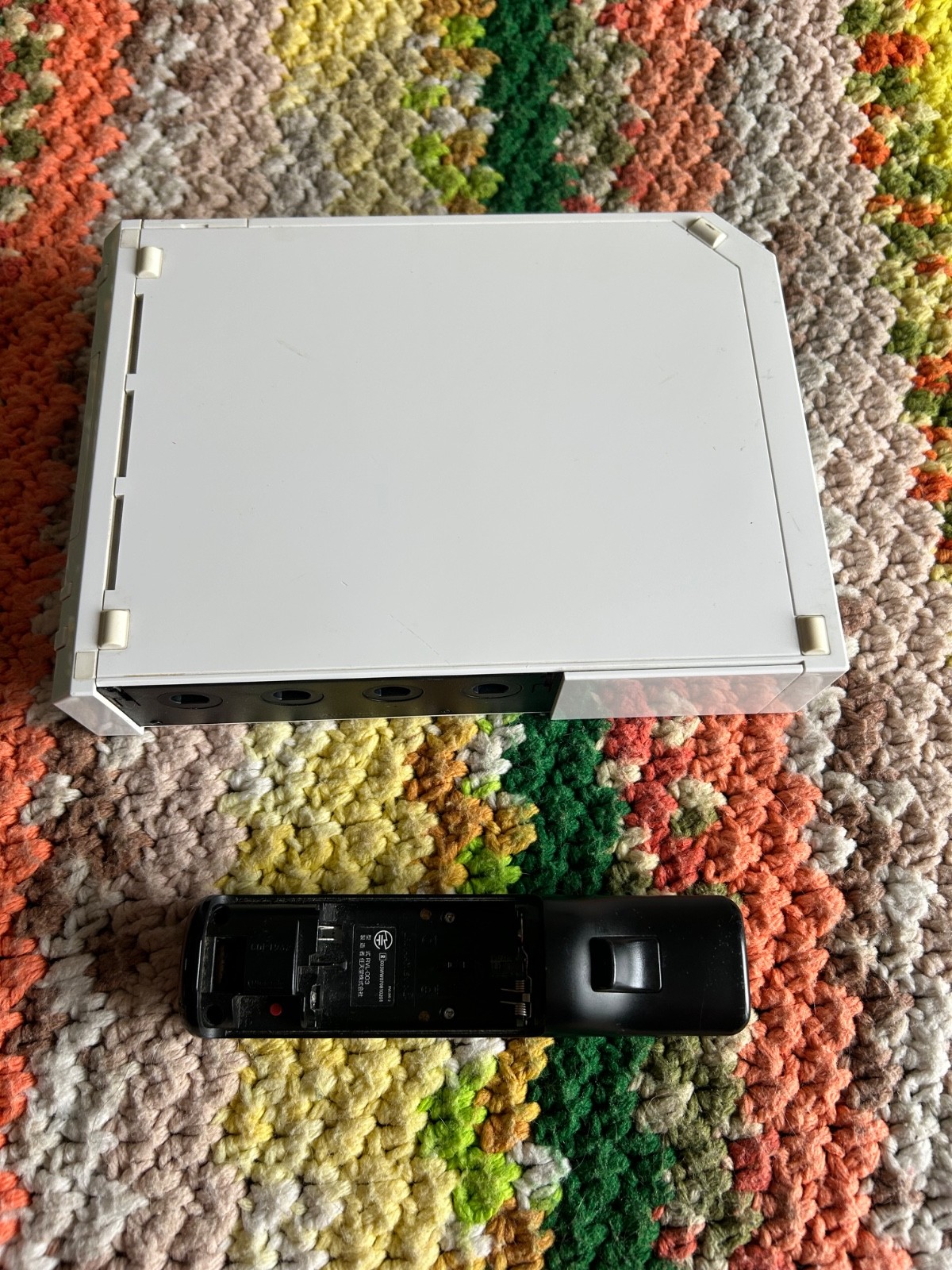 nintendo wii console with controller