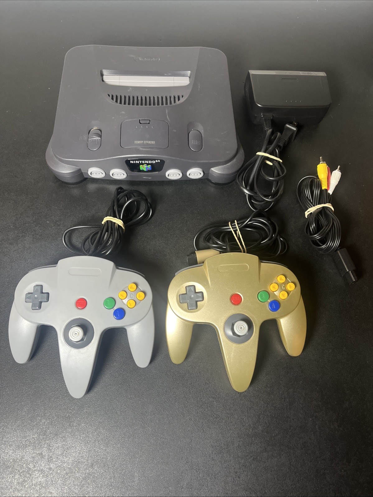 Nintendo N64 Console W/ Controller & Cords Tested & Working