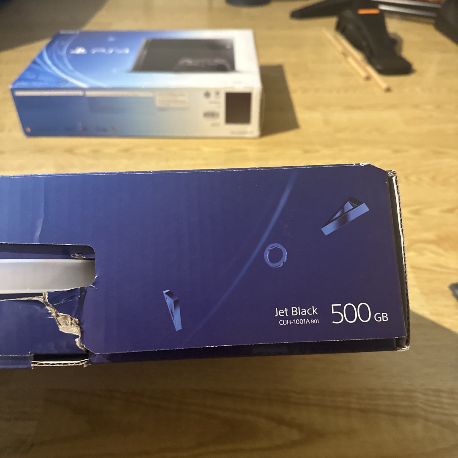 Sony PS4 BOX ONLY for 500GB Jet Black Model CUH-1001A