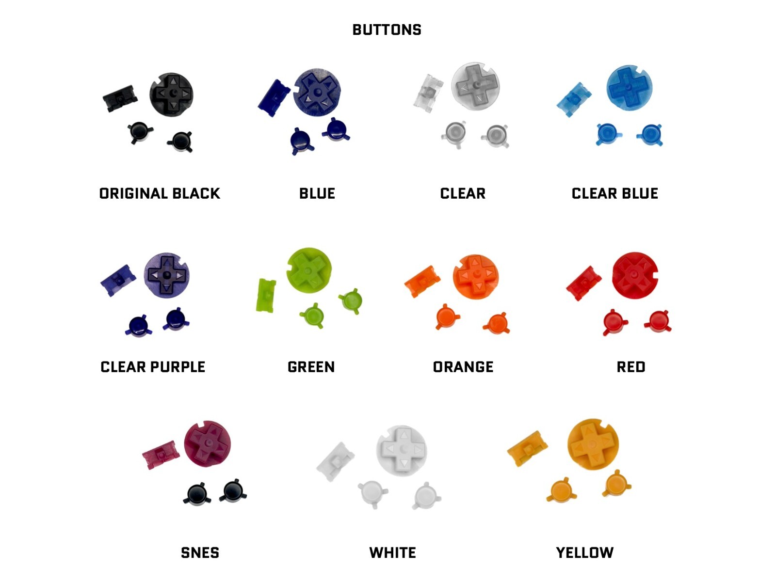 NEW GLASS LENS Nintendo GameBoy Pocket GBP Custom PICK YOUR COLOR & BUTTONS!