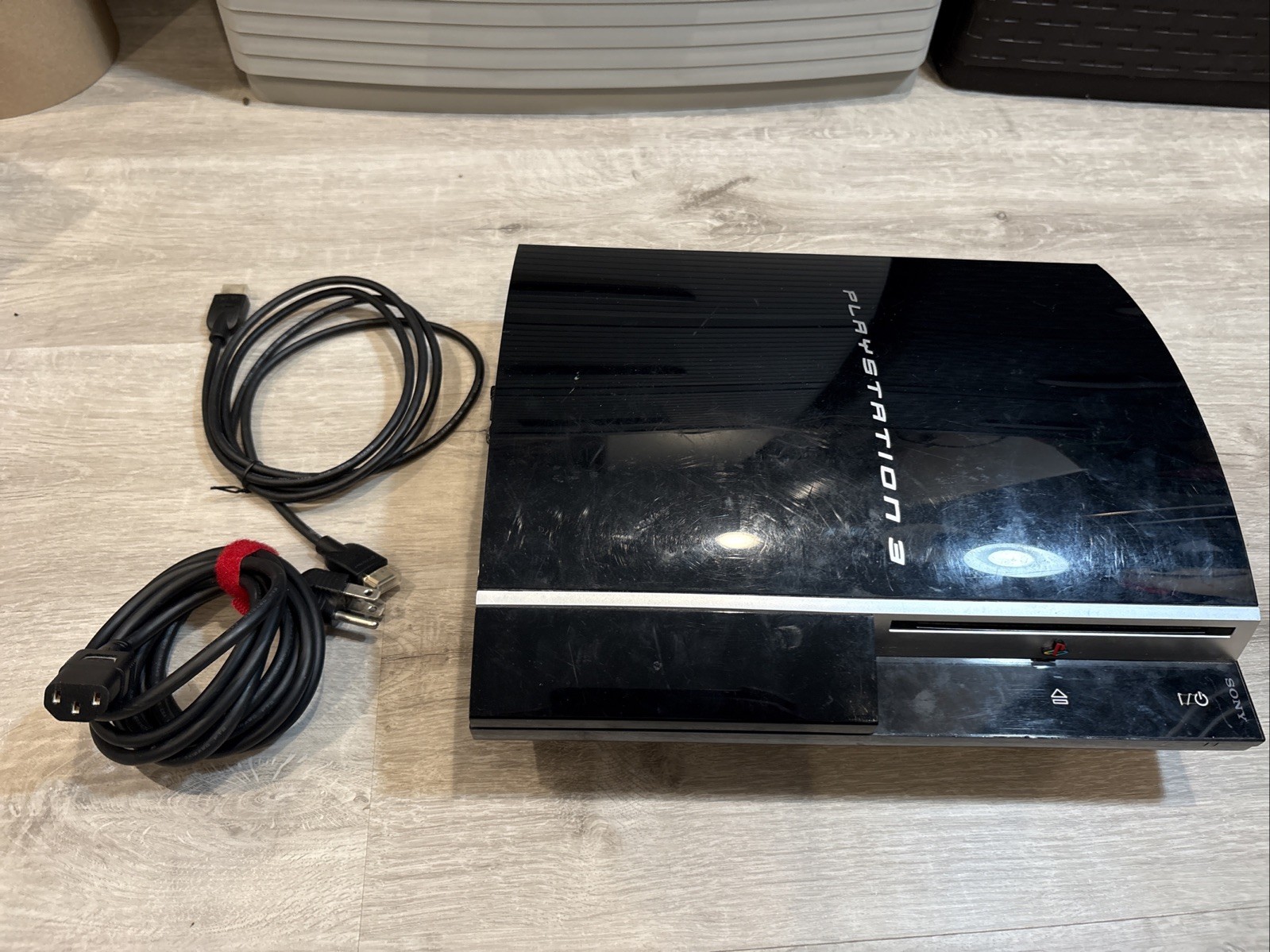 Sony PlayStation 3 Fat PS3 80GB Black Console System CECHL01 No Controller